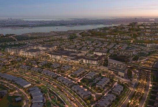 Aerial shot of luxury villas and marinas at Wadi Yemm, North Coast Egypt