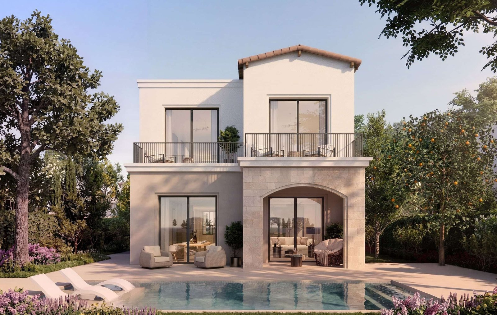 Wadi East Villas & Townhouses in Wadi Yemm, Ras El Hekma, Egypt showcasing serene coastal living with landscaped walkways and premium Mediterranean ambianc