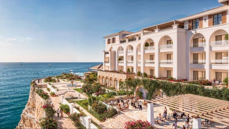 Scenic community walkway at Wadi West Townhouses Wadi Yemm Ras El Hekma Egypt, highlighting landscaped paths, greenery, and a walkable luxury residential e